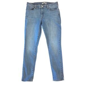 Levis 711 Skinny Light Blue Acid Wash Jeans - W32L30